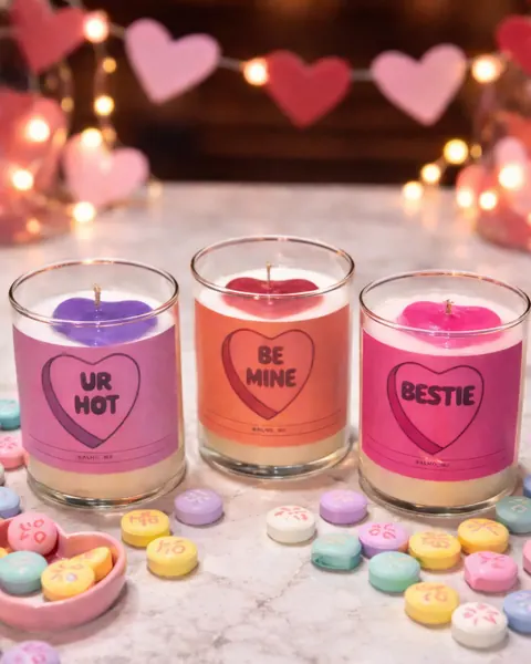 Colección de velas Sweethearts de Alho